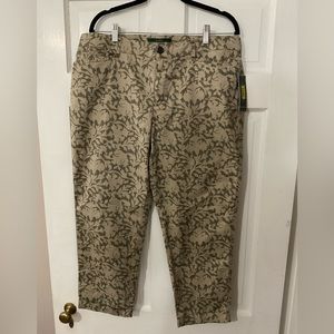 Ralph Lauren Cropped Floral Pants